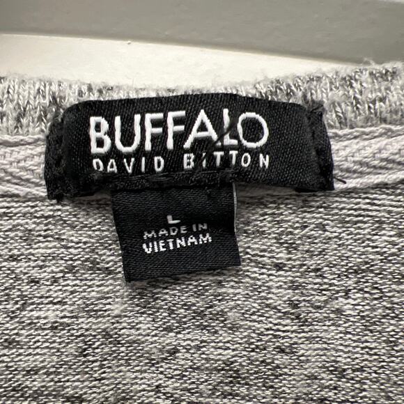 Buffalo David Bitton Women’s Long Sleeve Cozy Crewneck Sweatshirt Size L‎ Gray - Picture 4 of 6